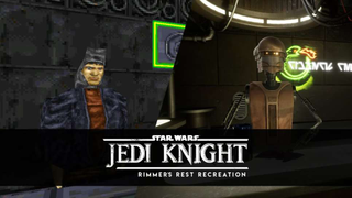El primer nivel del Juego de 1997 <i>Star Wars Dark Forces II: Jedi Knight</i>, recreado en Unreal Engine 4